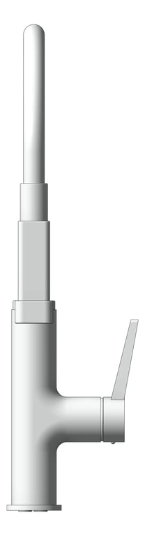 Front Image of Mixer Sink Raymor Delta BlackGooseneck