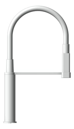 Left Image of Mixer Sink Raymor Delta BlackGooseneck