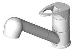 3D Shaded Image of Mixer Sink Raymor Lawson PullOutSpray