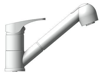 Left Image of Mixer Sink Raymor Lawson PullOutSpray