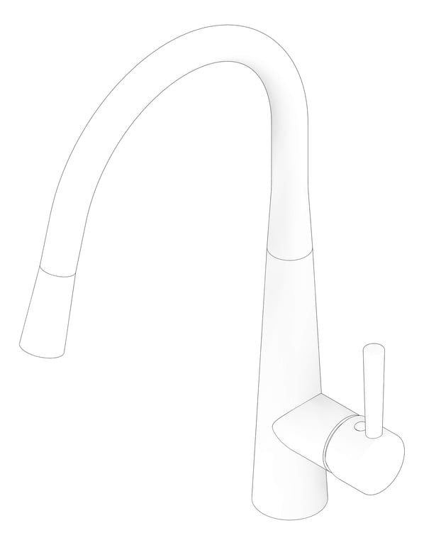 3D Documentation Image of Mixer Sink Raymor Madison PullOut