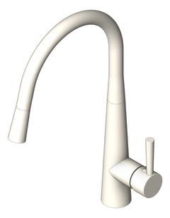3D Shaded Image of Mixer Sink Raymor Madison PullOut