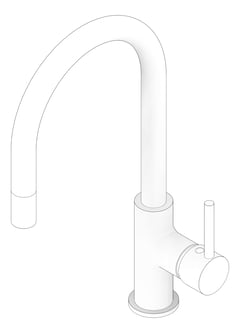 3D Documentation Image of Mixer Sink Raymor Projix Gooseneck PullOut