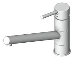 3D Shaded Image of Mixer Sink Raymor Projix PinLever