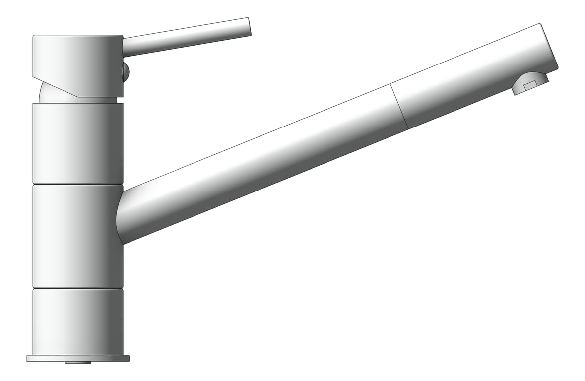 Left Image of Mixer Sink Raymor Projix PinLever