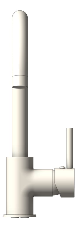 Front Image of Mixer Sink Raymor Projix SideLever Gooseneck