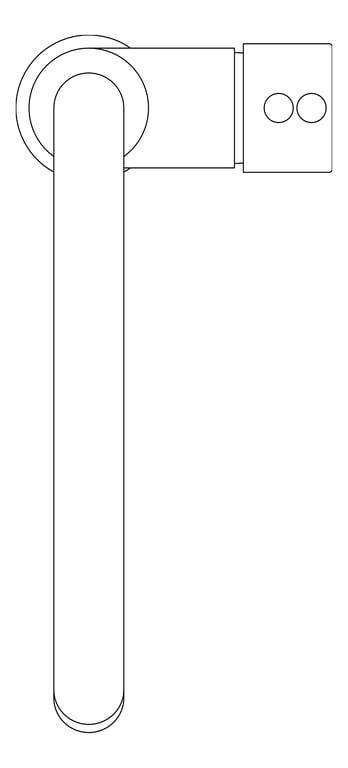 Plan Image of Mixer Sink Raymor Projix SideLever Gooseneck