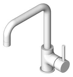 3D Shaded Image of Mixer Sink Raymor Projix Square SideLever