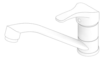 3D Documentation Image of Mixer Sink Raymor Surrey 35mm