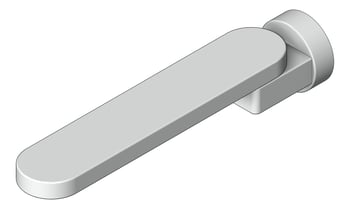 3D Shaded Image of Spout Bath Raymor Lavas Swivel 220mm