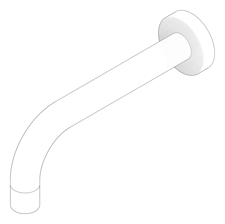 3D Documentation Image of Spout Wall Raymor Projix BathBasin 200mm