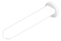 3D Documentation Image of Spout Wall Raymor Raven BathBasin 220mm