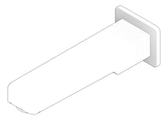 3D Documentation Image of Spout Wall Raymor Sigma BathBasin 160mm