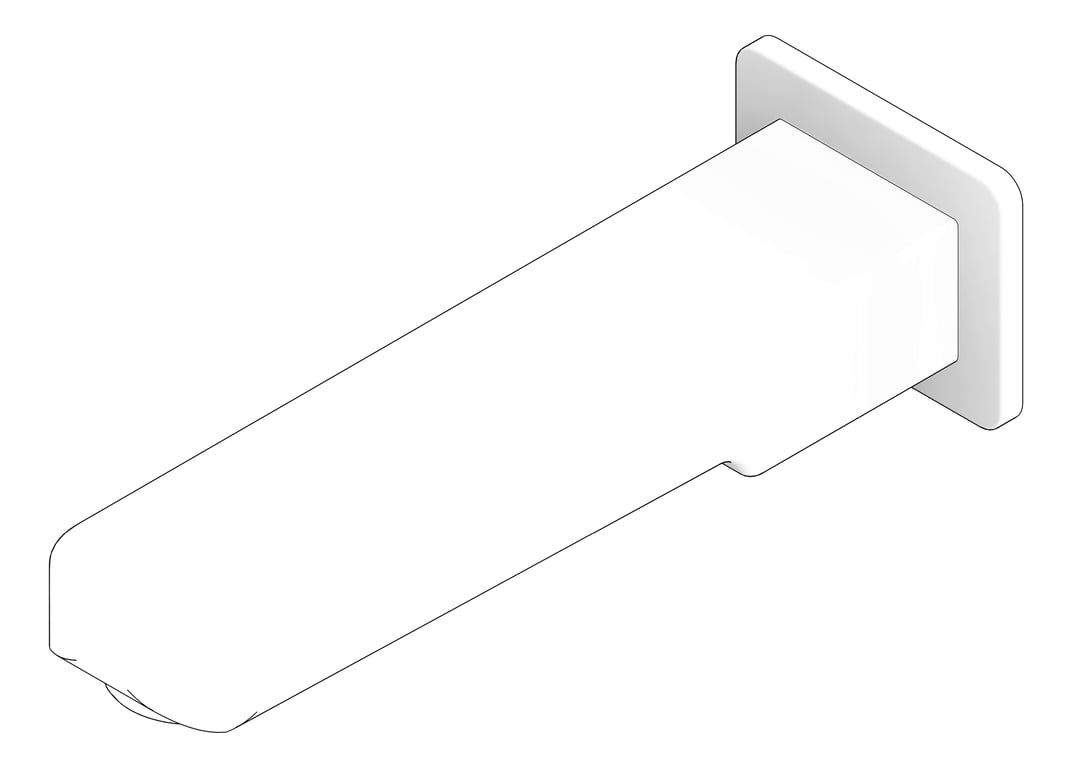 3D Documentation Image of Spout Wall Raymor Sigma BathBasin 160mm