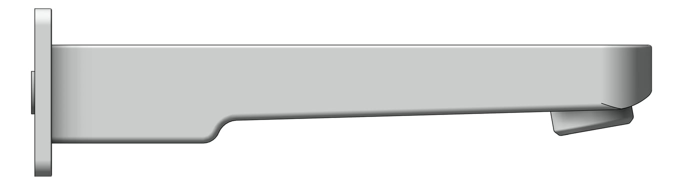 Left Image of Spout Wall Raymor Sigma BathBasin 160mm