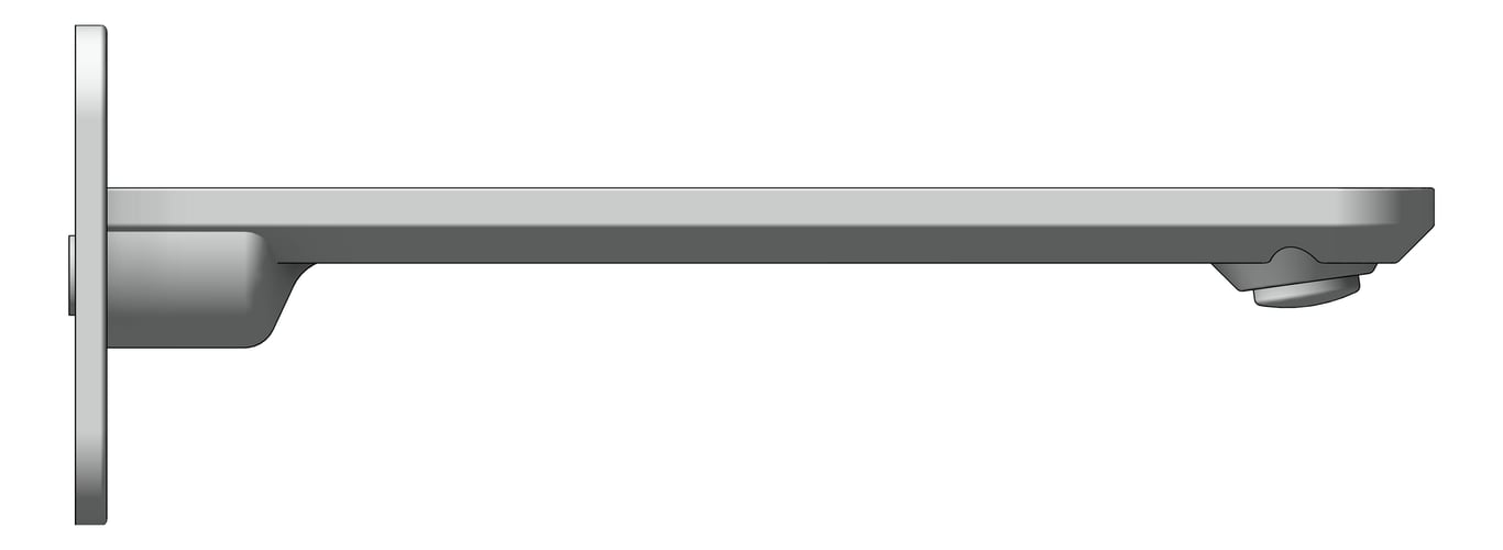 Left Image of Spout Wall Raymor Winton BathBasin 200mm
