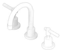 3D Documentation Image of TapSet Basin Raymor Alpha Lever