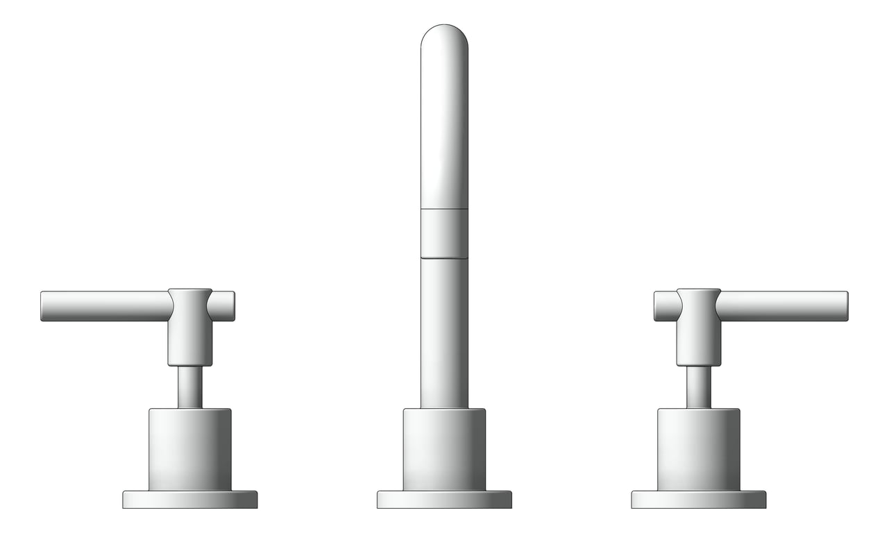 Front Image of TapSet Basin Raymor Alpha Lever