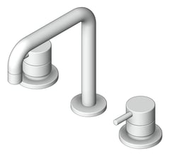 3D Shaded Image of TapSet Basin Raymor Projix Lever SquareSpout