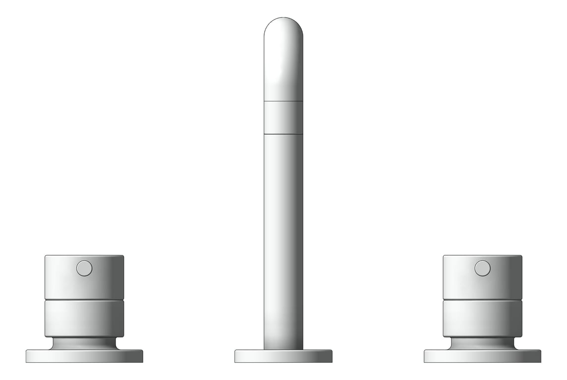 Front Image of TapSet Basin Raymor Projix Lever SquareSpout
