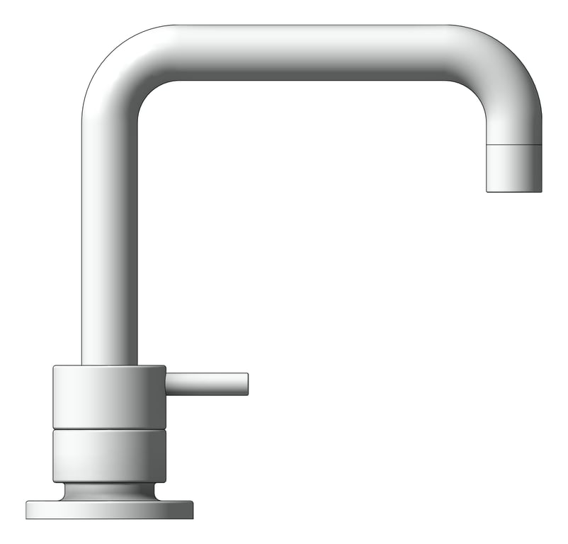 Left Image of TapSet Basin Raymor Projix Lever SquareSpout