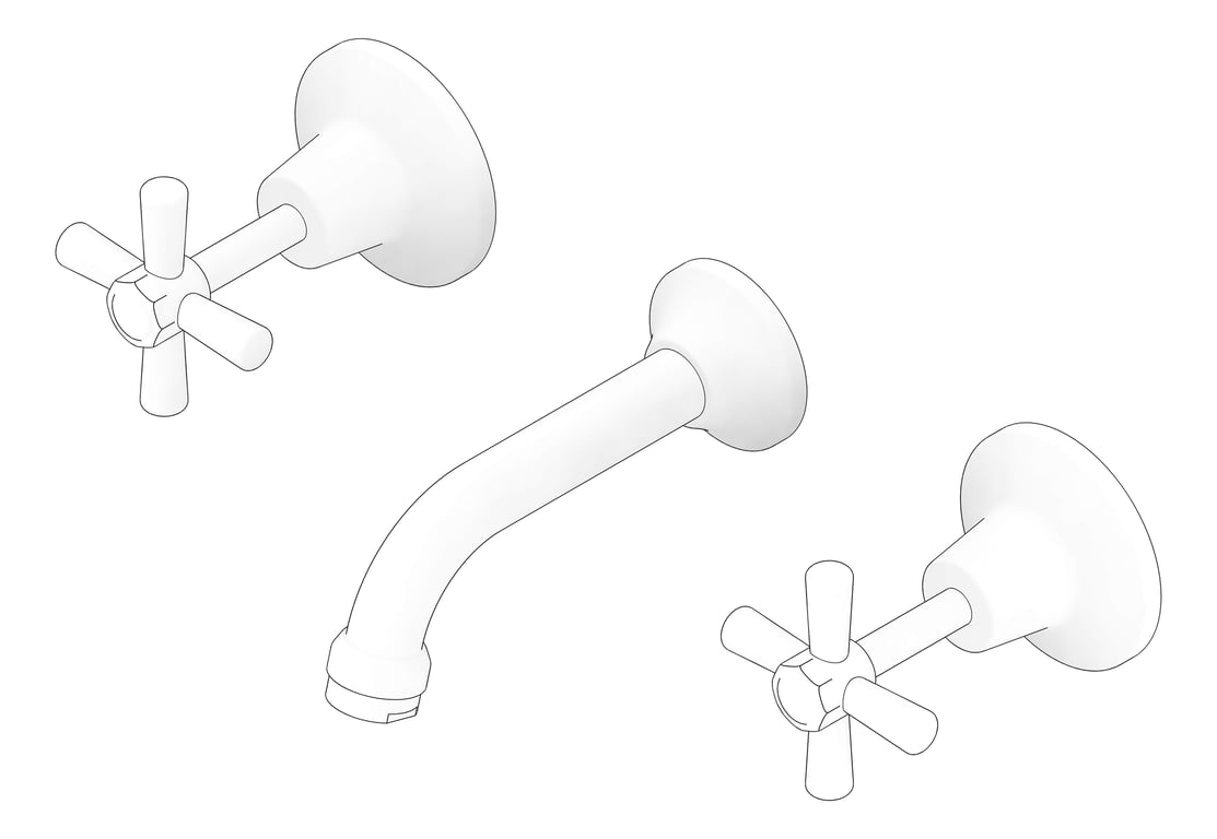 3D Documentation Image of TapSet Bath Raymor Armada