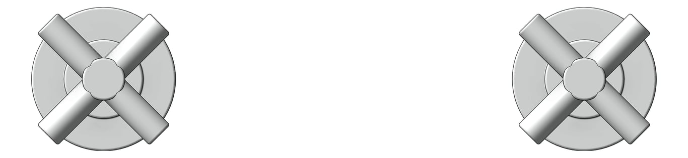 Front Image of Tap Wall Raymor Alpha Cross