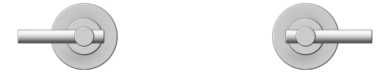 Front Image of Tap Wall Raymor Alpha Lever