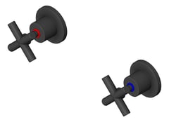 3D Shaded Image of Tap Wall Raymor Raven Cross