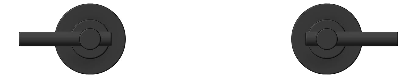 Front Image of Tap Wall Raymor Raven Lever