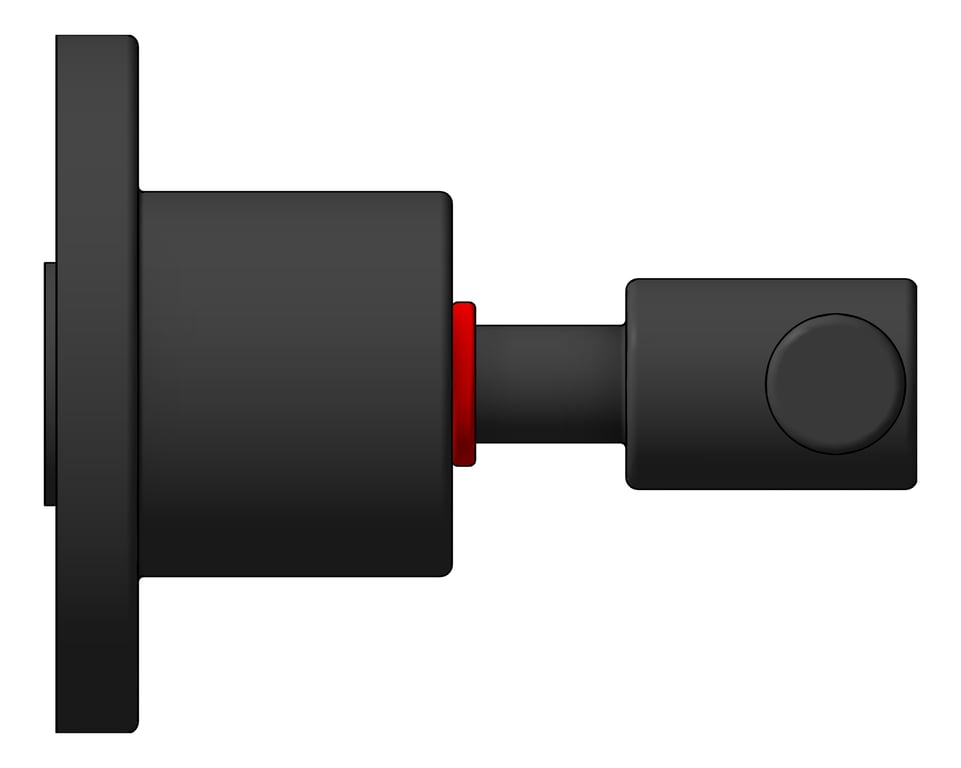 Left Image of Tap Wall Raymor Raven Lever