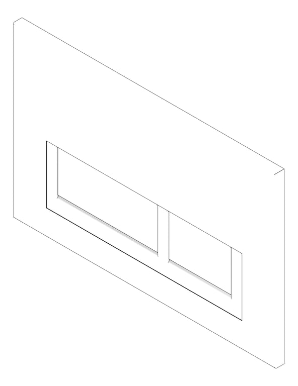 3D Documentation Image of FlushButton WallFaced Raymor Byron Square