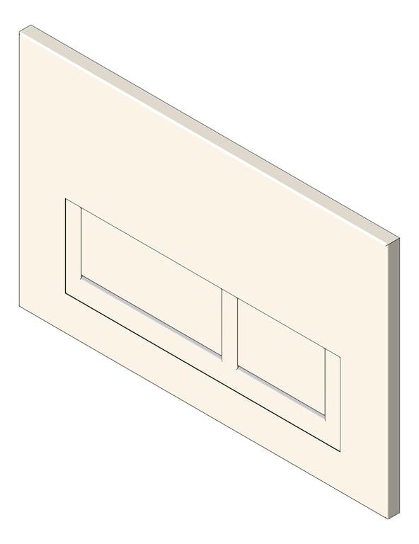 Image of FlushButton WallFaced Raymor Byron Square