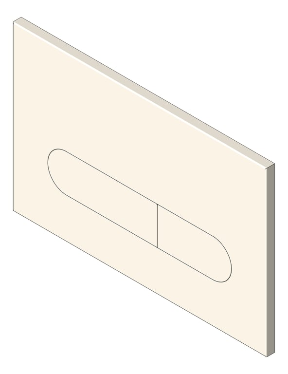 FlushButton WallFaced Raymor Oval