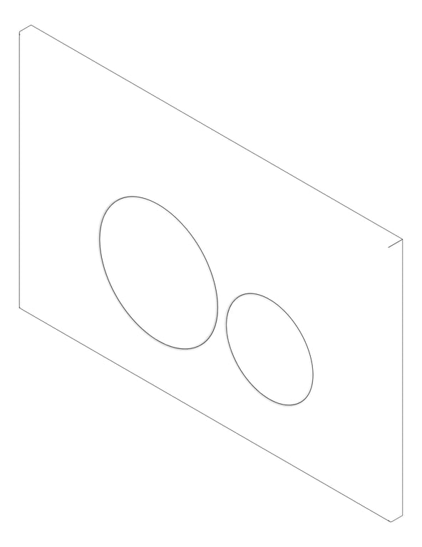 3D Documentation Image of FlushButton WallFaced Raymor Round