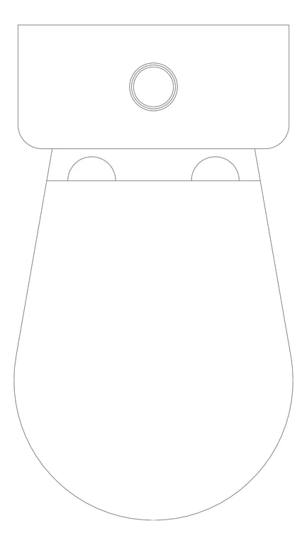 Plan Image of ToiletSuite CloseCoupled Raymor Classic PTrap