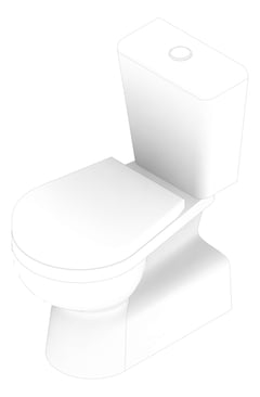 3D Documentation Image of ToiletSuite CloseCoupled Raymor Classic STrap