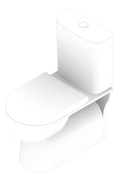 3D Documentation Image of ToiletSuite WallFaced Raymor Atlanta