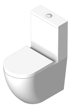 3D Shaded Image of ToiletSuite WallFaced Raymor Winton