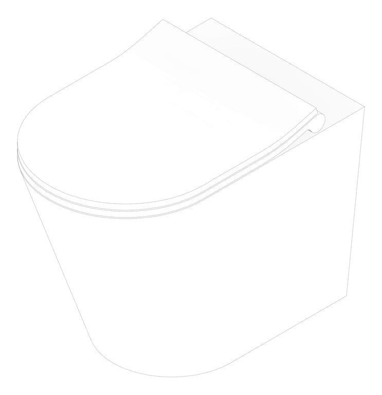 3D Documentation Image of Toilet WallHung Raymor EdgeII