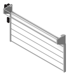 Door_Sectional_RemaxDoors_Enturi_EN30_VisionPanel_3D Shaded_2 Image of Door Sectional RemaxDoors Enturi EN30 VisionPanel