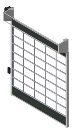 Door_Sectional_RemaxDoors_Enturi_EN55_VisionPanel_3D Shaded_2 Image of Door Sectional RemaxDoors Enturi EN55 VisionPanel