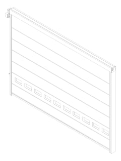 3D Documentation Image of Door Folding RemaxDoors Rapid Concertina ConcealedTrack