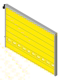 3D Shaded Image of Door Folding RemaxDoors Rapid Concertina ConcealedTrack