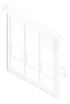 3D Documentation Image of Door Roller RemaxDoors Rapid EX35 ConcealedTrack