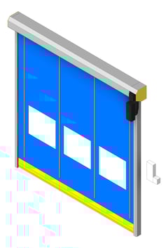 3D Shaded Image of Door Roller RemaxDoors Rapid EX35 ConcealedTrack
