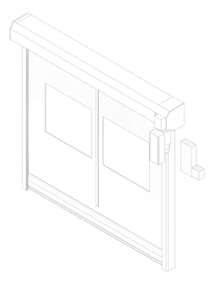 3D Documentation Image of Door Roller RemaxDoors Rapid EX35 ProtrudingTrack