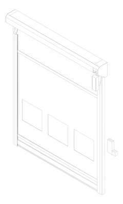 3D Documentation Image of Door Roller RemaxDoors Rapid HS35 ProtrudingTrack