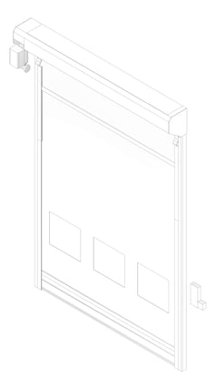 3D Documentation Image of Door Roller RemaxDoors Rapid HS50 ConcealedTrack