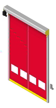 3D Shaded Image of Door Roller RemaxDoors Rapid HS50 ProtrudingTrack
